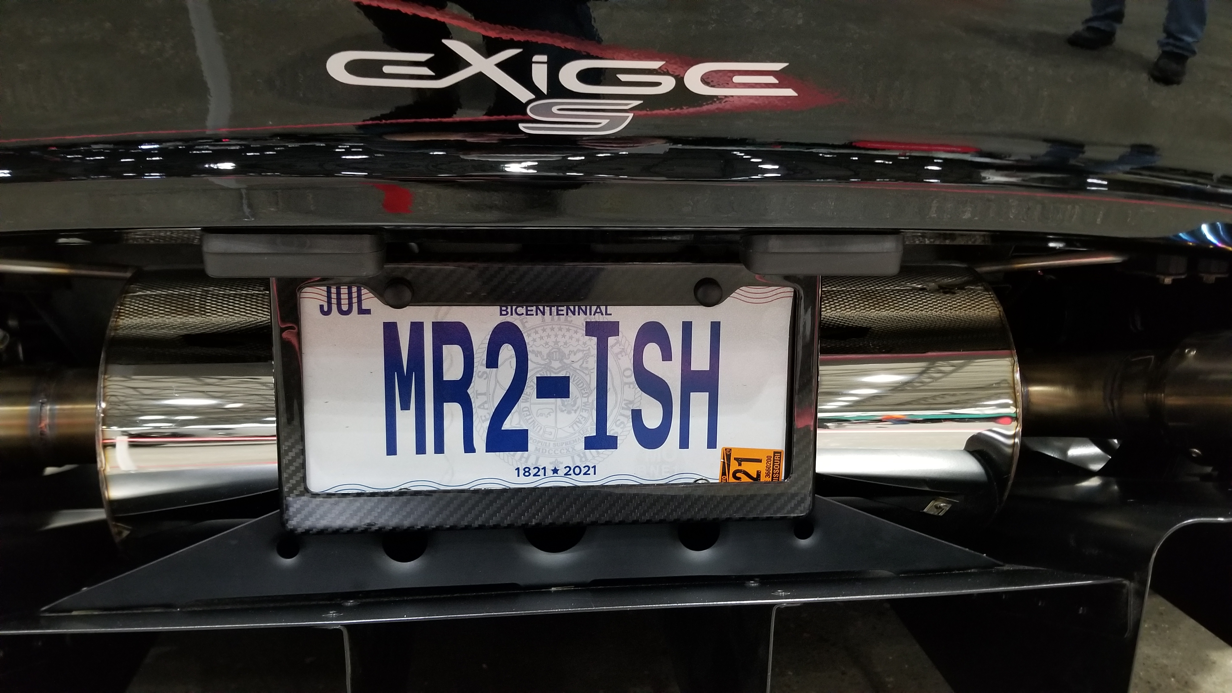 Lotus Exige License Plate at the Kansas City Auto Show