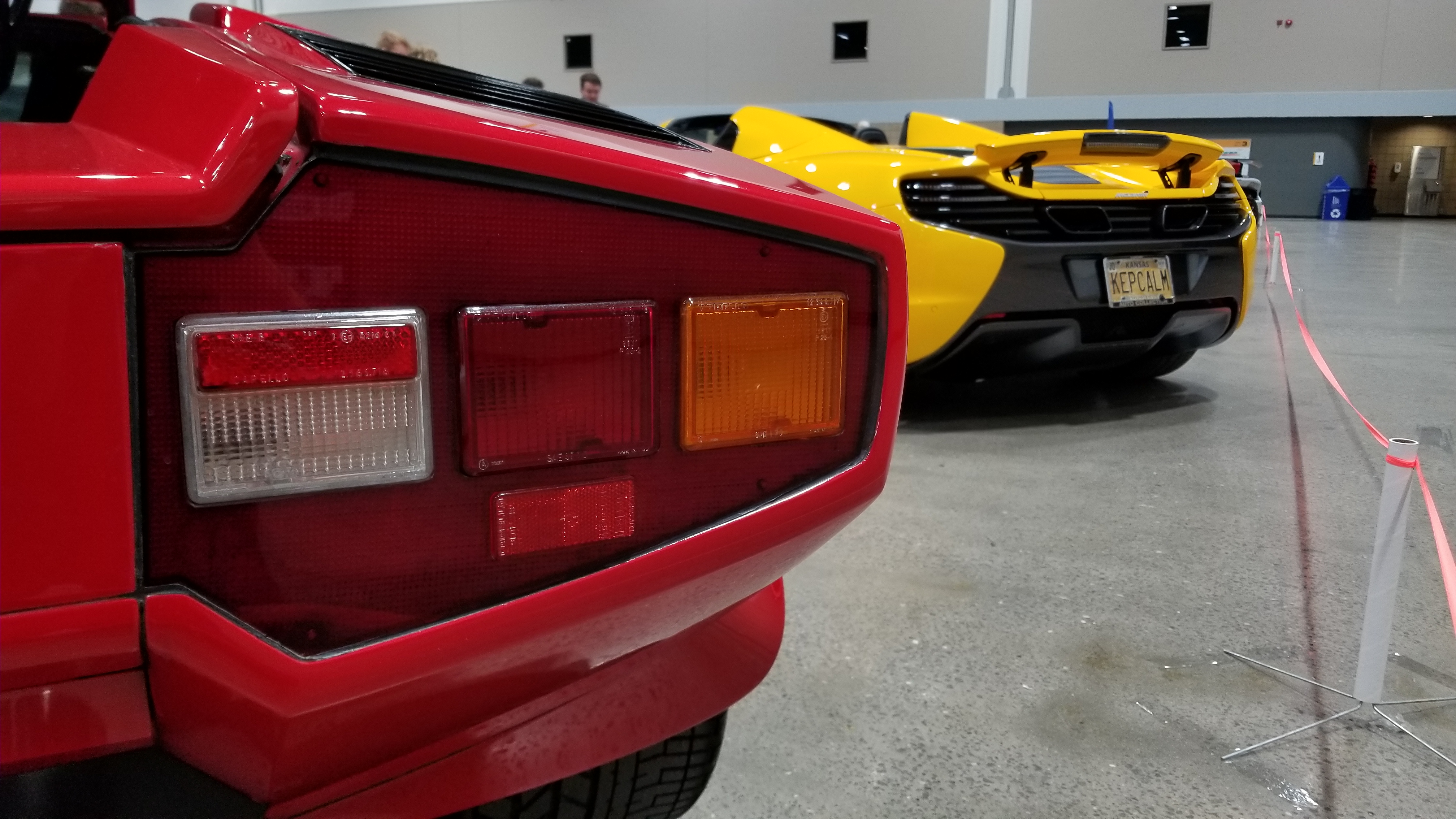 1984 Lamborghini Countach taillights at the Kansas City Auto Show